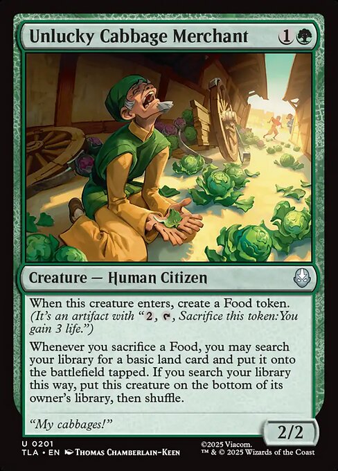 Unlucky Cabbage Merchant (TLA-201) (Foil)