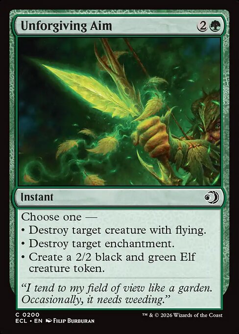 Unforgiving Aim (ECL-200) (Foil)