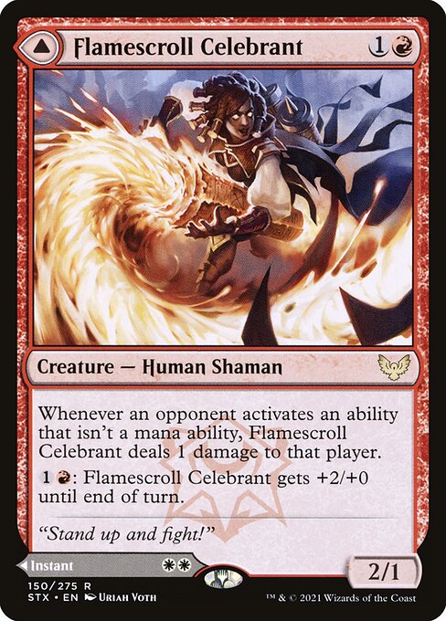 Flamescroll Celebrant // Revel in Silence (STX-150)