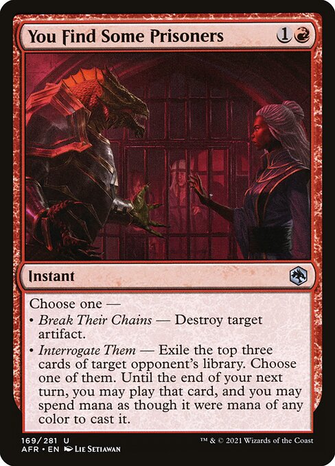 You Find Some Prisoners (AFR-169)