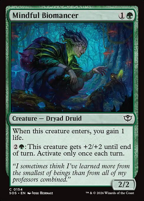 Mindful Biomancer (SOS-154) (Foil)
