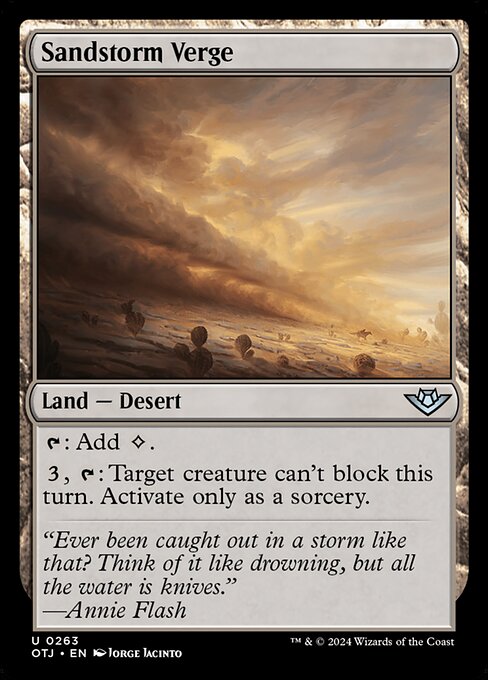 Sandstorm Verge (OTJ-263) (Foil)