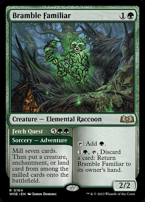 Bramble Familiar // Fetch Quest (WOE-164)