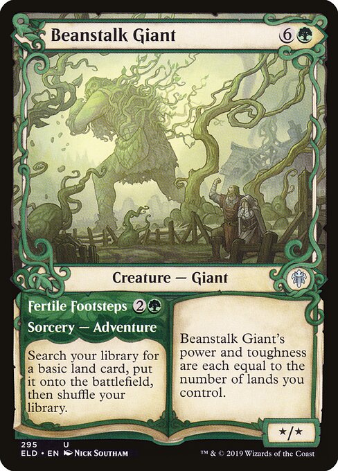 Beanstalk Giant // Fertile Footsteps (ELD-295) (Foil)