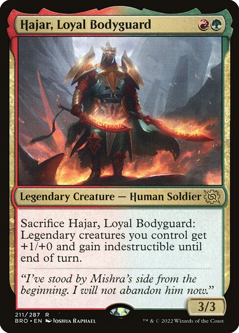 Hajar, Loyal Bodyguard (BRO-211) (Foil)