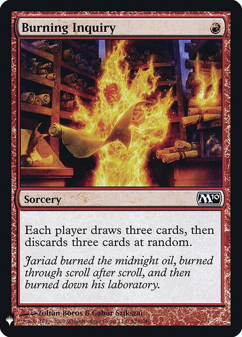 Burning Inquiry (PLST-M10-128)