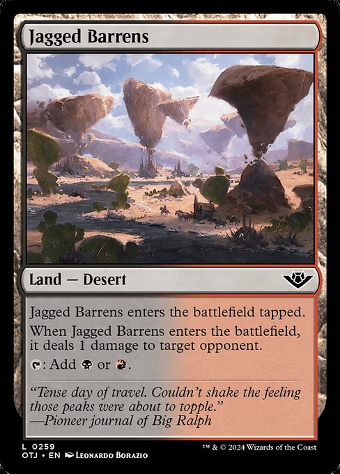Jagged Barrens (OTJ-259) (Foil)