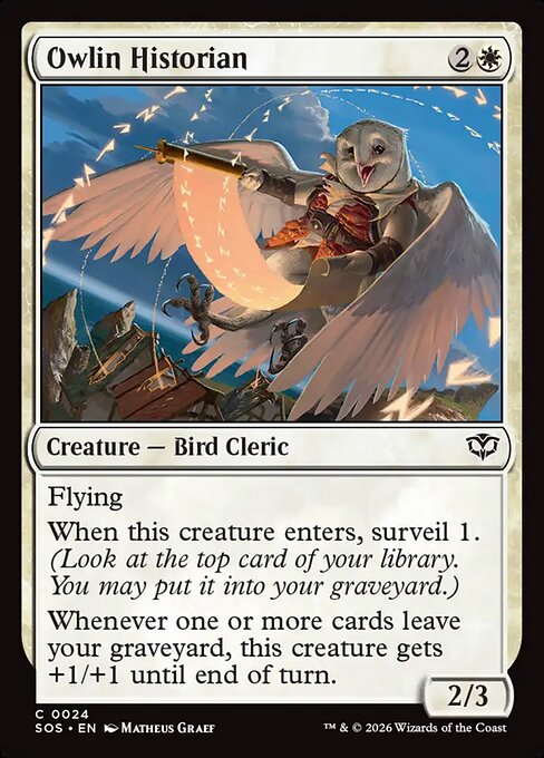 Owlin Historian (SOS-24) (Foil)
