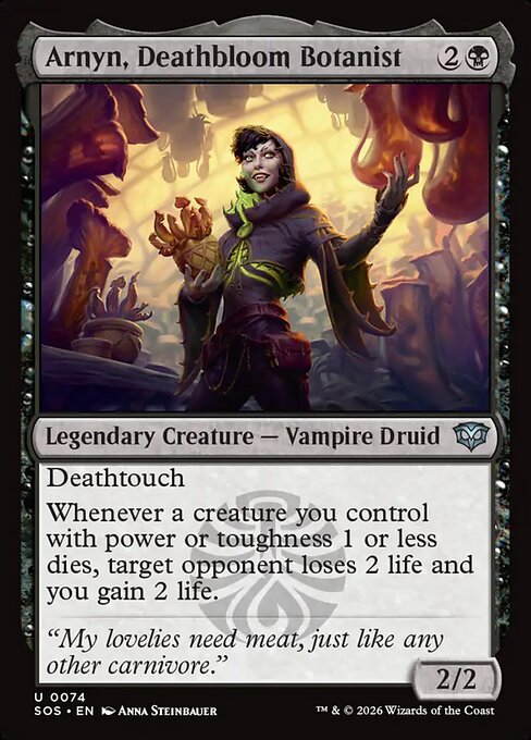 Arnyn, Deathbloom Botanist (SOS-74) (Foil)