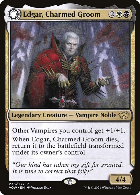 Edgar, Charmed Groom // Edgar Markov's Coffin (VOW-236)