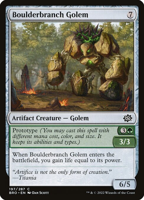 Boulderbranch Golem (BRO-197) (Foil)