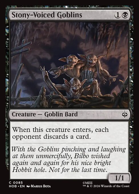 Stony-Voiced Goblins (HOB-85) (Foil)