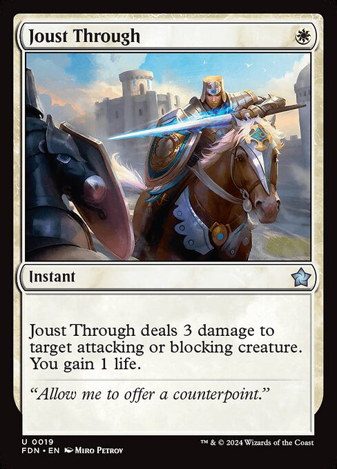 Joust Through (FDN-19) (Foil)
