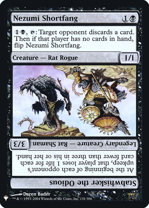 Nezumi Shortfang // Stabwhisker the Odious (PLST-CHK-131) (Foil)