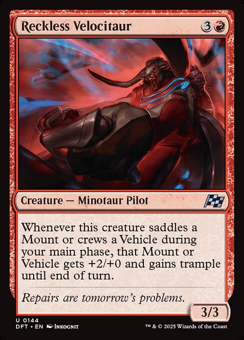 Reckless Velocitaur (DFT-144)