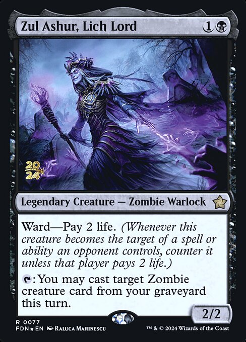 Zul Ashur, Lich Lord (PFDN-77s) (Foil)