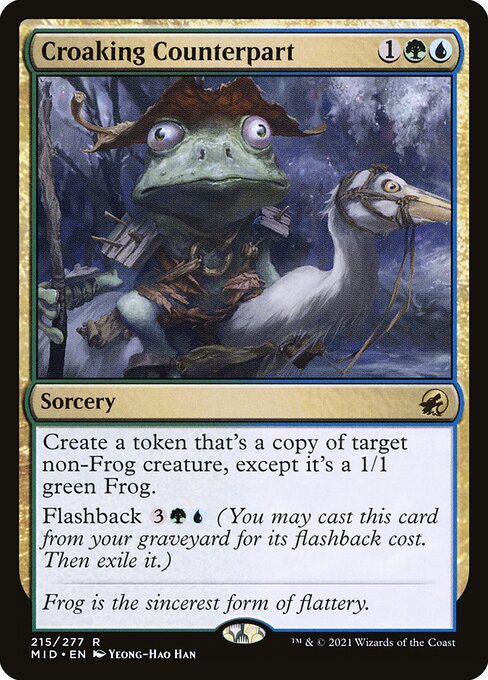 Croaking Counterpart (MID-215) (Foil)