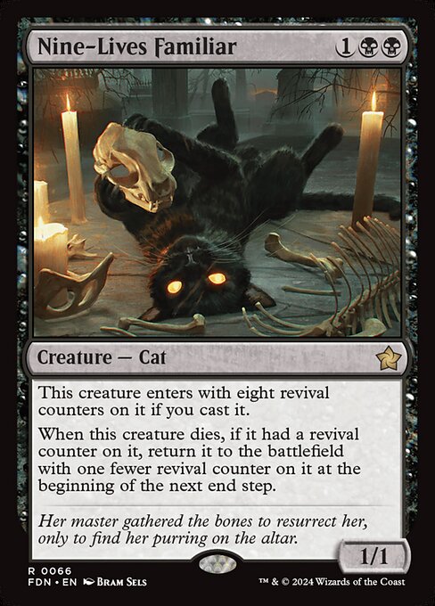 Nine-Lives Familiar (FDN-66) (Foil)