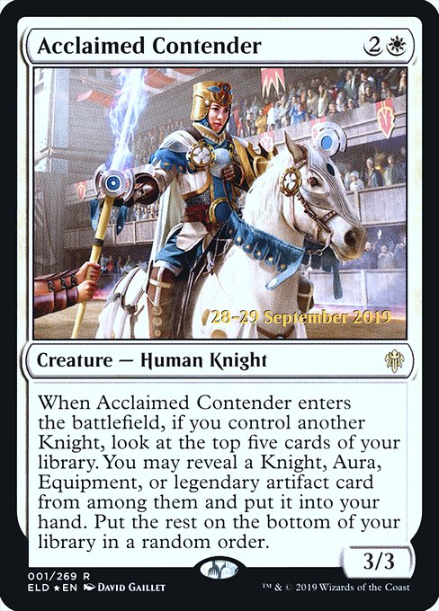 Acclaimed Contender (PELD-1s) (Foil)