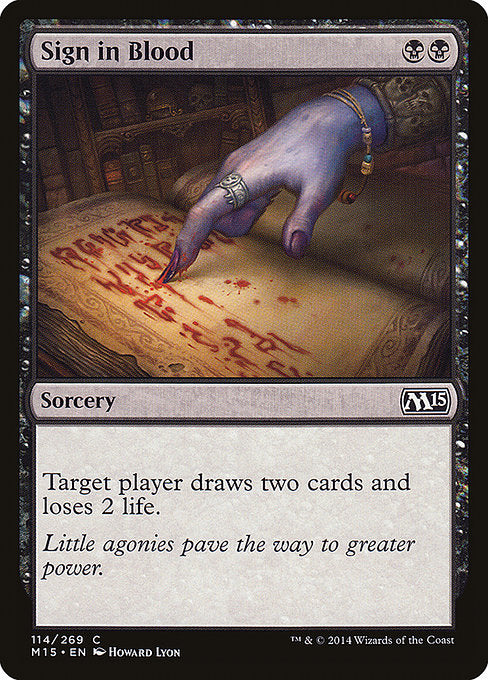 Sign in Blood (M15-114)