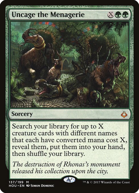 Uncage the Menagerie (HOU-137)