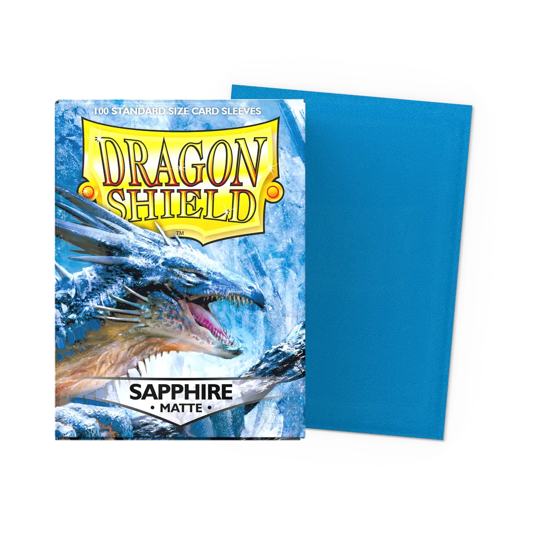 Dragon Shield: 100 Matte Sleeves - Sapphire