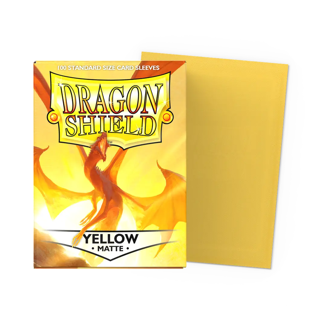Dragon Shield: 100 Matte Sleeves - Yellow