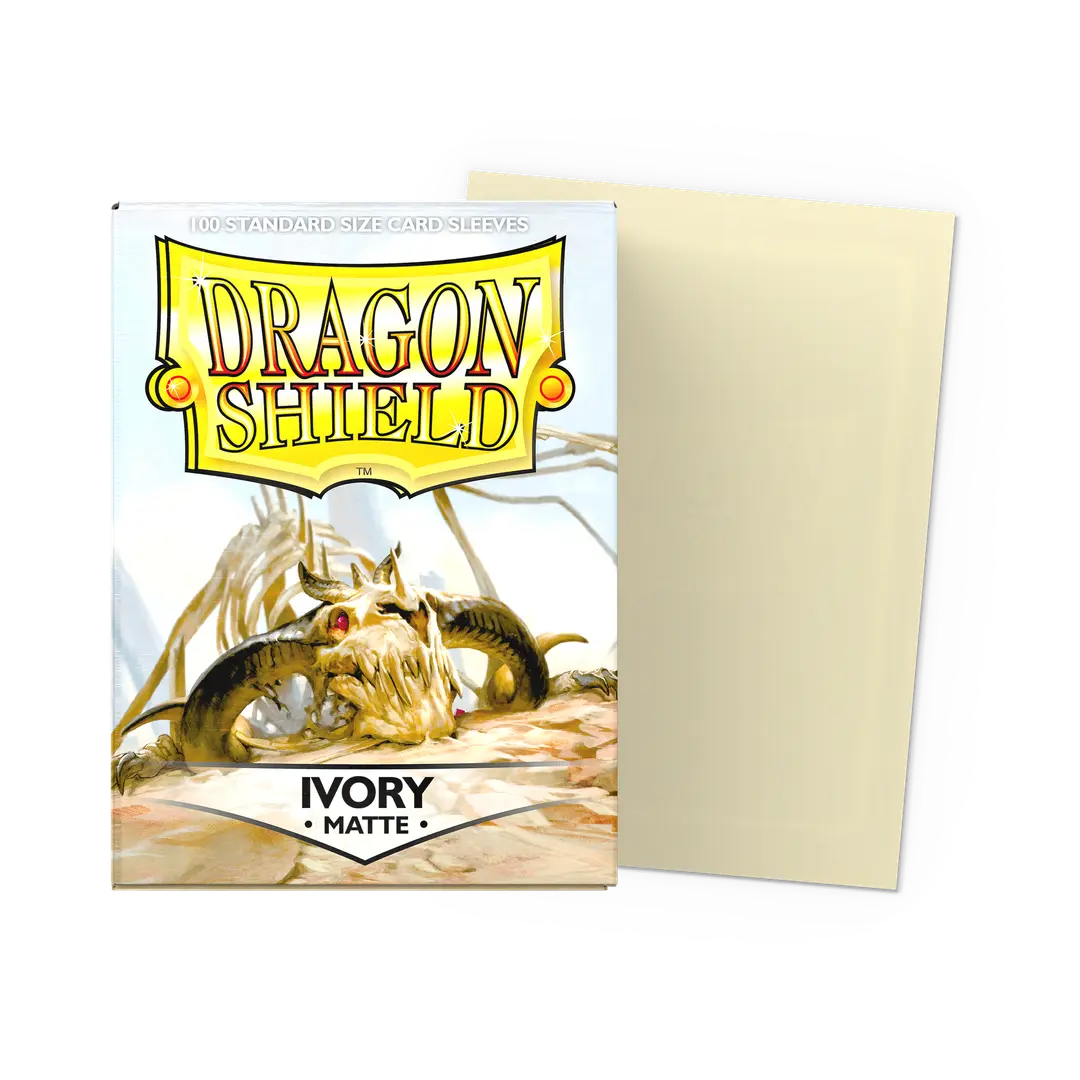 Dragon Shield: 100 Matte Sleeves - Ivory