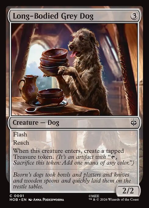 Long-Bodied Grey Dog (HOB-1)