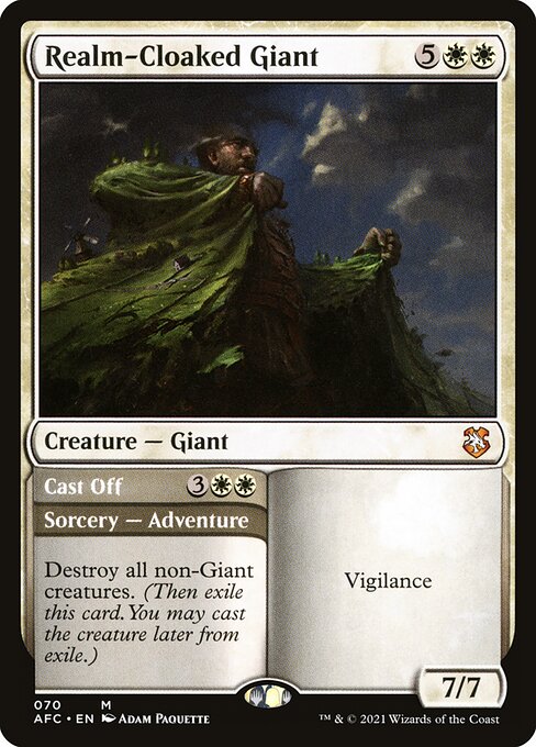 Realm-Cloaked Giant // Cast Off (AFC-70)