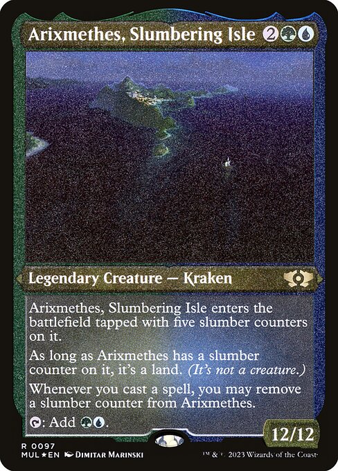 Arixmethes, Slumbering Isle (MUL-97) (Etched Foil)
