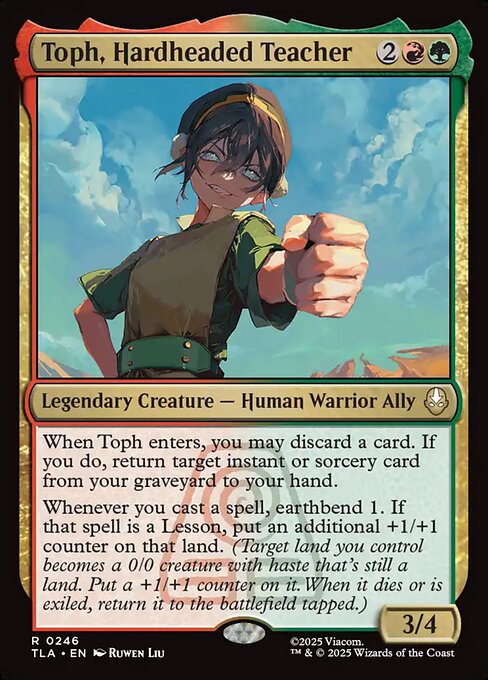 Toph, Hardheaded Teacher (TLA-246) (Foil)