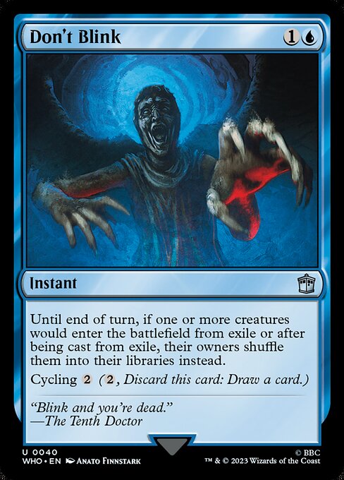 Don't Blink (WHO-40)