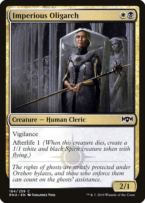 Imperious Oligarch (RNA-184)