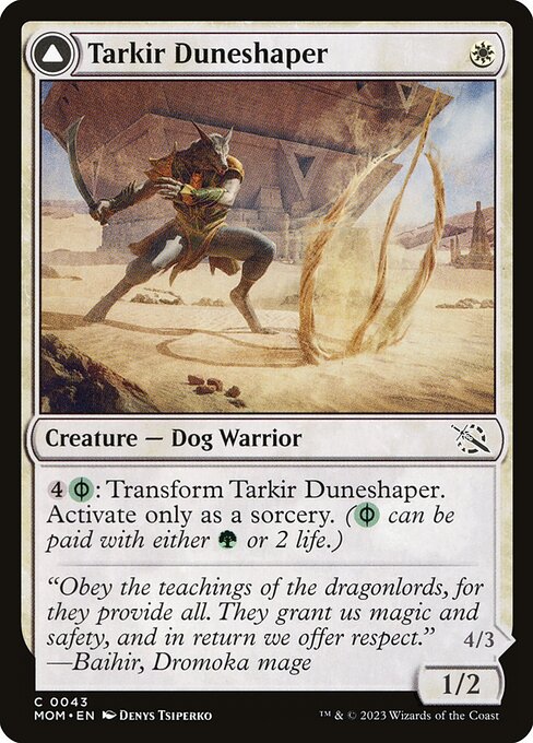 Tarkir Duneshaper // Burnished Dunestomper (MOM-43)