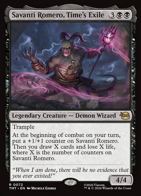 Savanti Romero, Time's Exile (TMT-72)