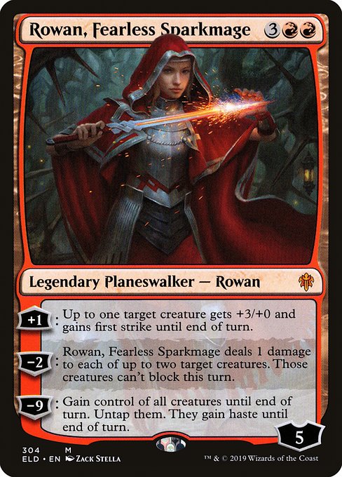 Rowan, Fearless Sparkmage (ELD-304) (Foil)