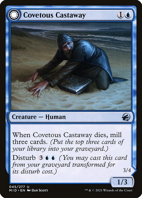 Covetous Castaway // Ghostly Castigator (MID-45)