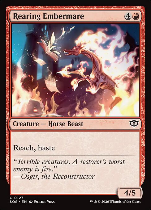 Rearing Embermare (SOS-127) (Foil)