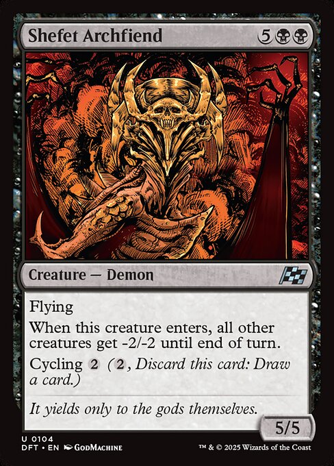 Shefet Archfiend (DFT-104) (Foil)