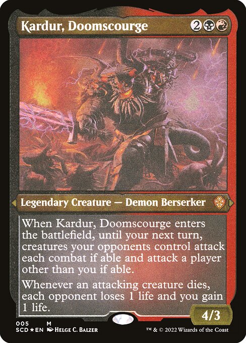 Kardur, Doomscourge (SCD-5) (Etched Foil)
