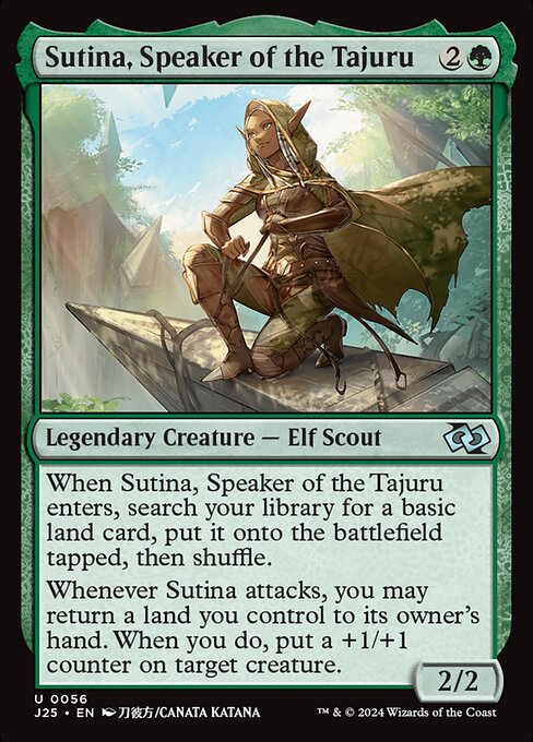 Sutina, Speaker of the Tajuru (J25-56)