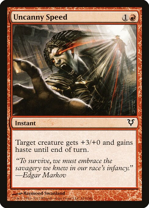 Uncanny Speed (AVR-163) (Foil)
