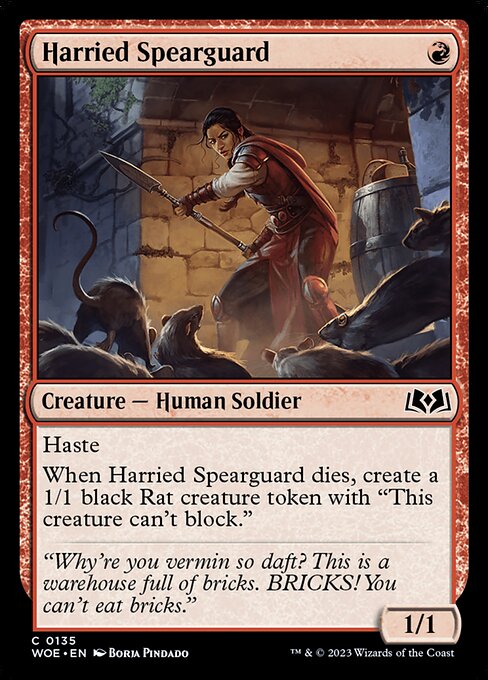 Harried Spearguard (WOE-135)