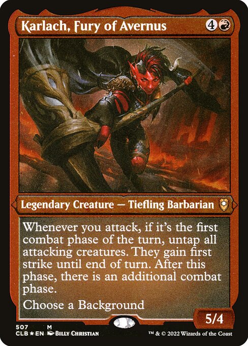 Karlach, Fury of Avernus (CLB-507) (Etched Foil)