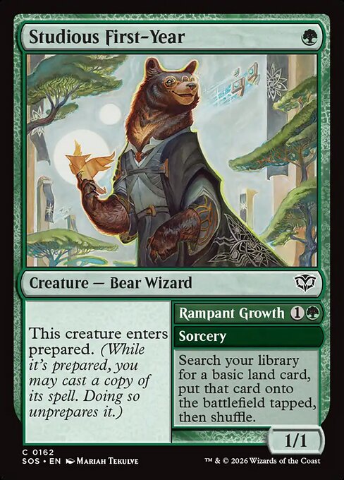 Studious First-Year // Rampant Growth (SOS-162)