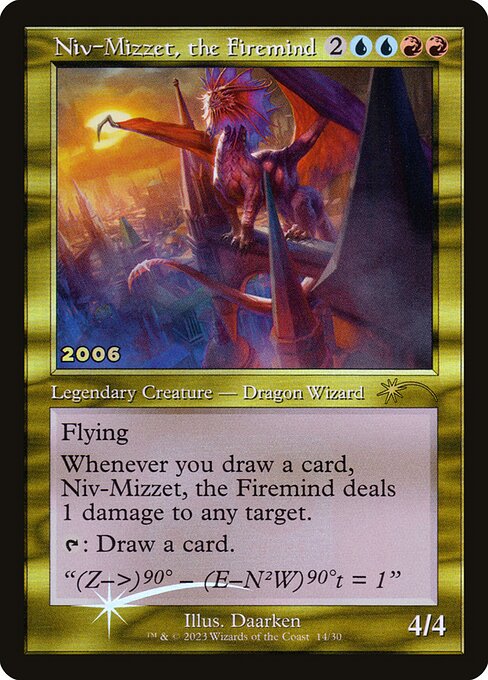 Niv-Mizzet, the Firemind (P30A-14) (Foil)