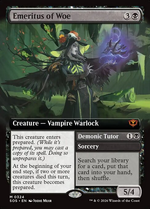 Emeritus of Woe // Demonic Tutor (SOS-324) (Foil)