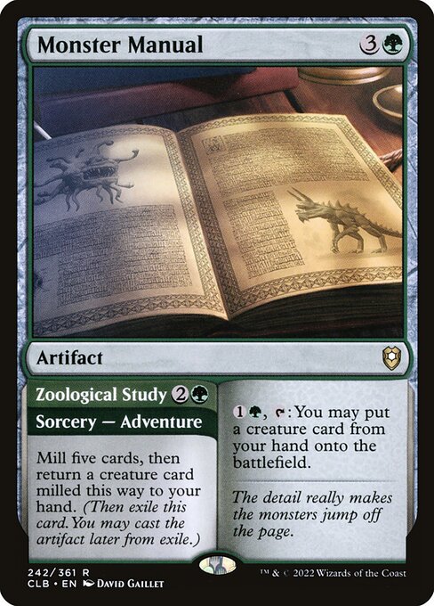 Monster Manual // Zoological Study (CLB-242)