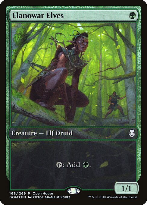 Llanowar Elves (PDOM-168) (Foil)